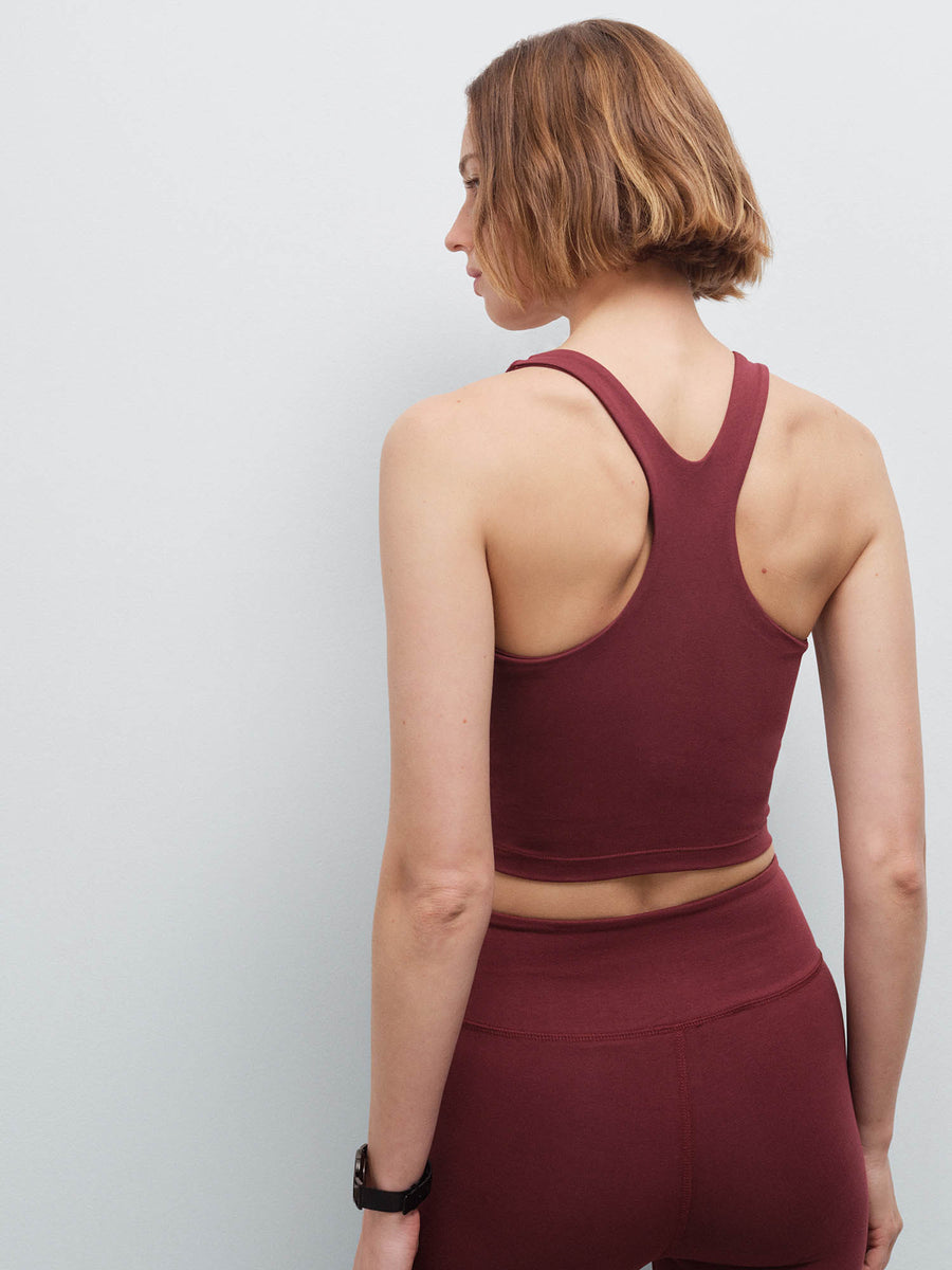 Organic Stretch Crop Racer Tank