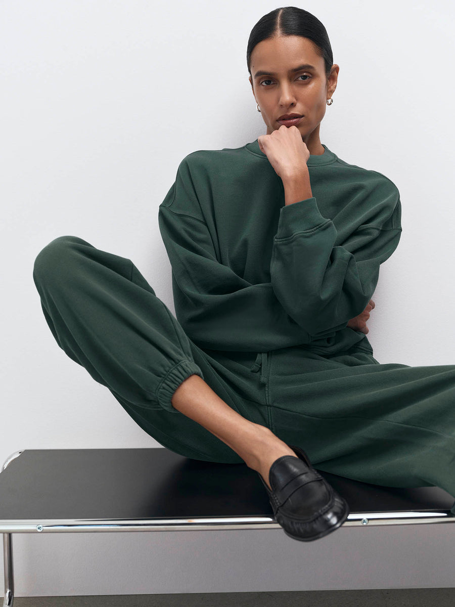 Organic Fleece Relaxed Crewneck Sweatshirt