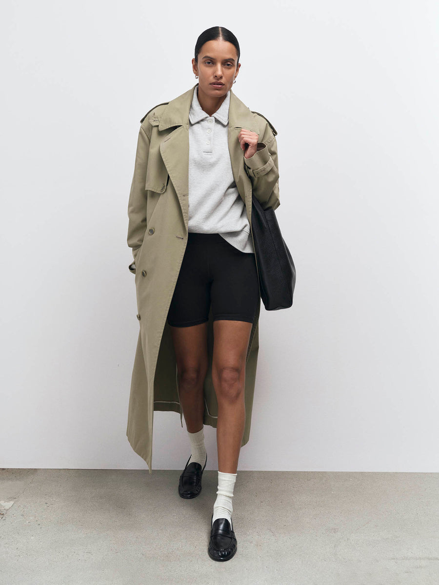 Organic Fleece Oversized Polo