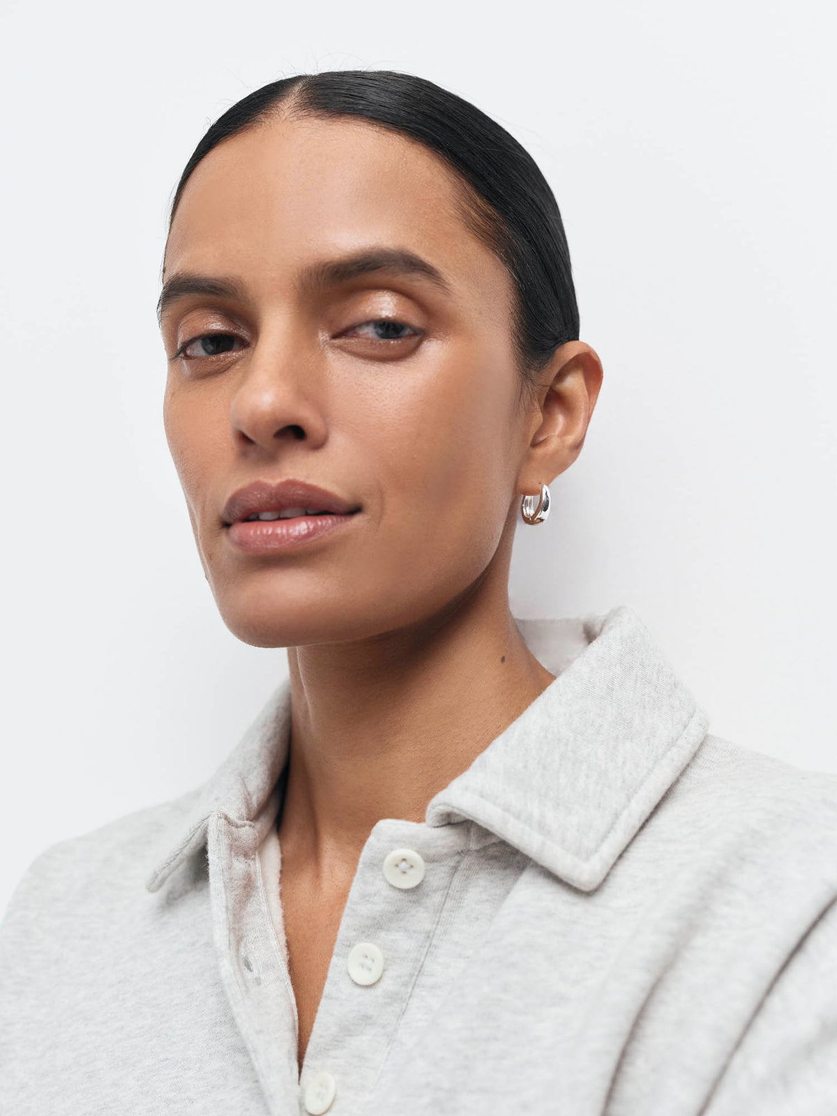 Organic Fleece Oversized Polo