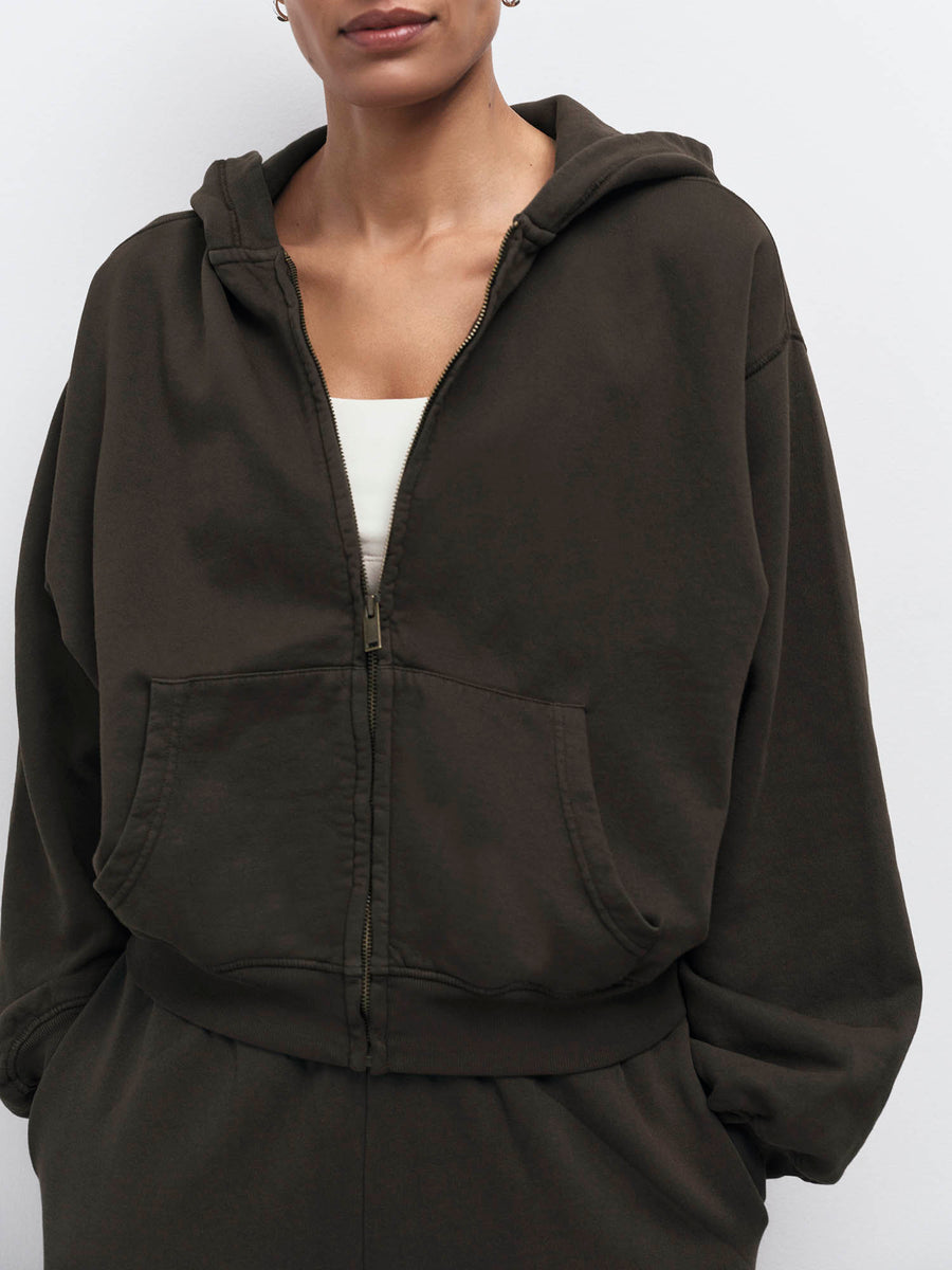 Organic Fleece Zip Hoodie