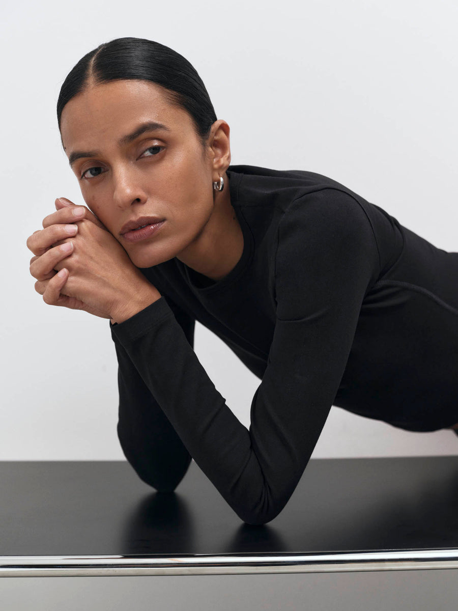 Organic Stretch Long Sleeve Top