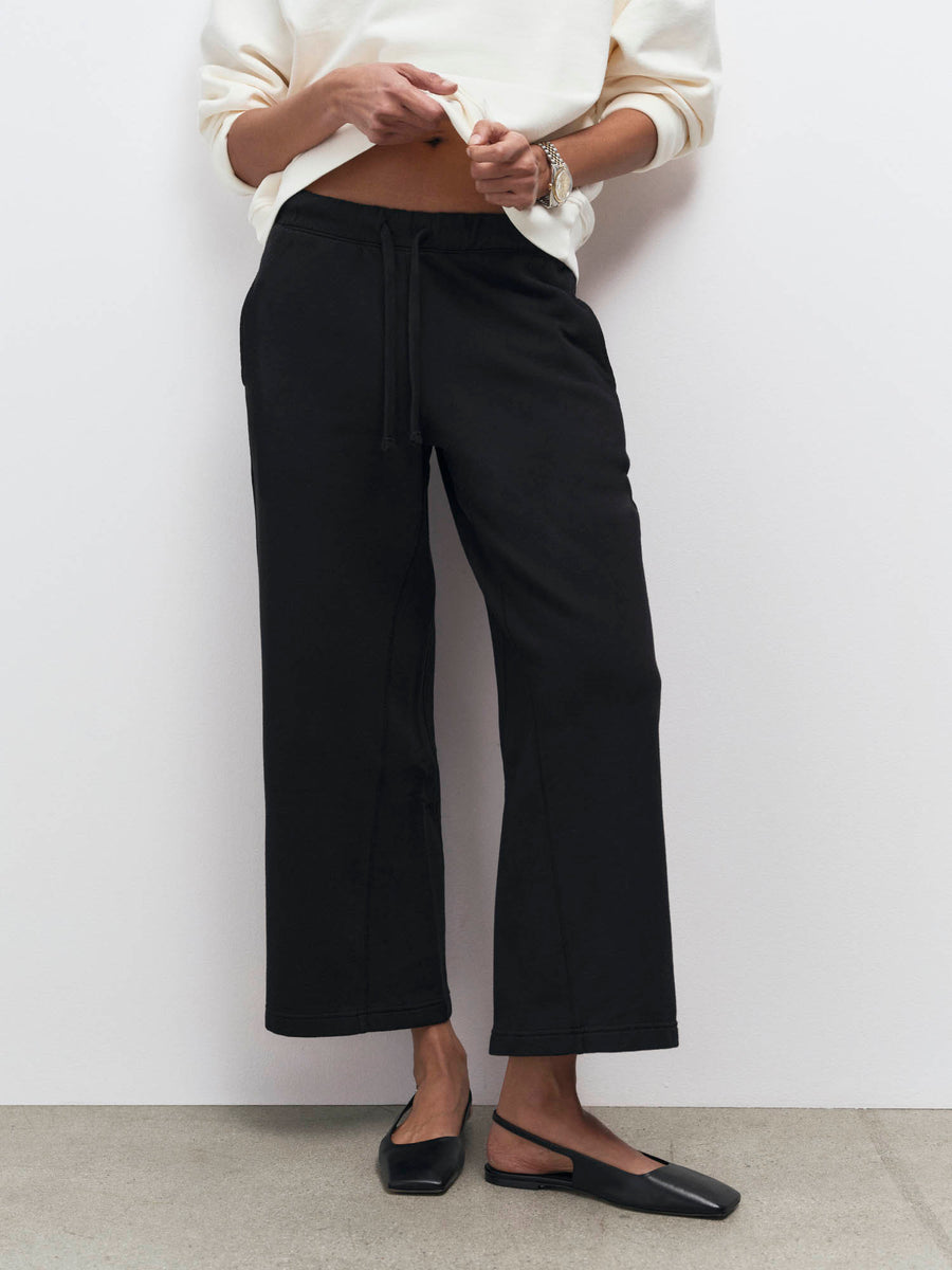 Organic Fleece Cropped Sweatpant