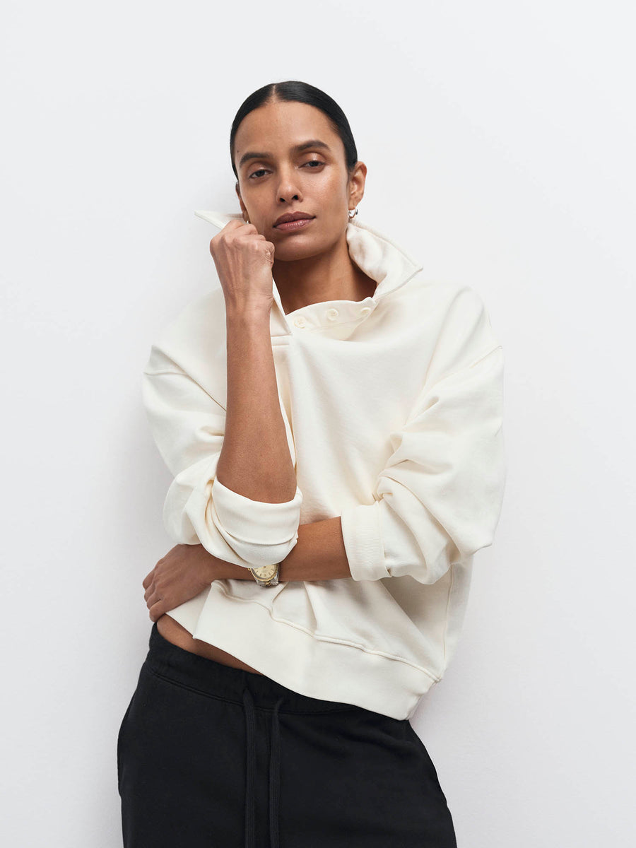 Organic Fleece Cropped Sweatpant