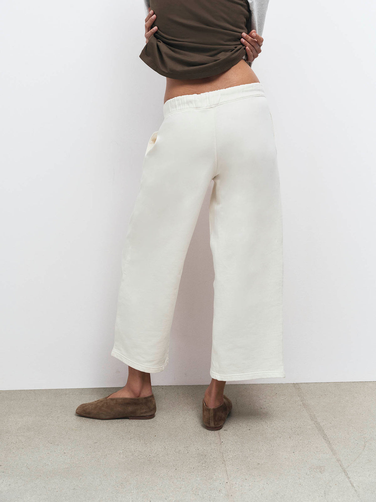 Organic Fleece Cropped Sweatpant