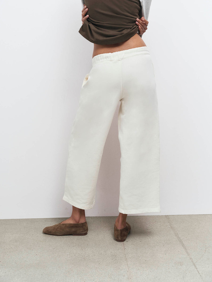 Organic Fleece Cropped Sweatpant