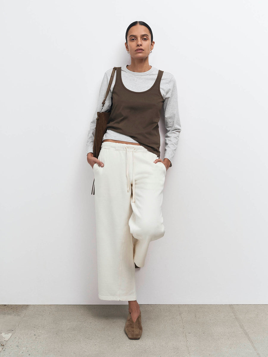 Organic Fleece Cropped Sweatpant