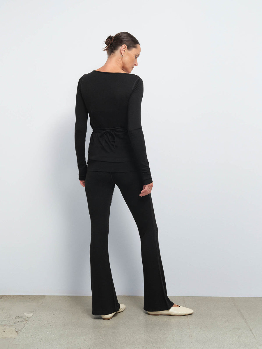 Merino Wrap Top