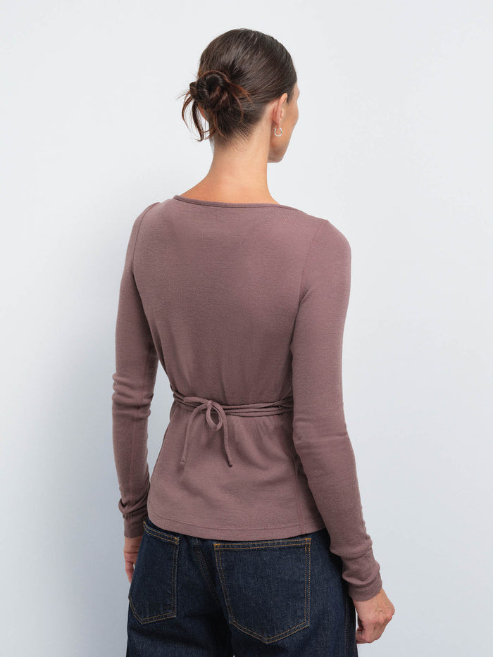 Merino Wrap Top