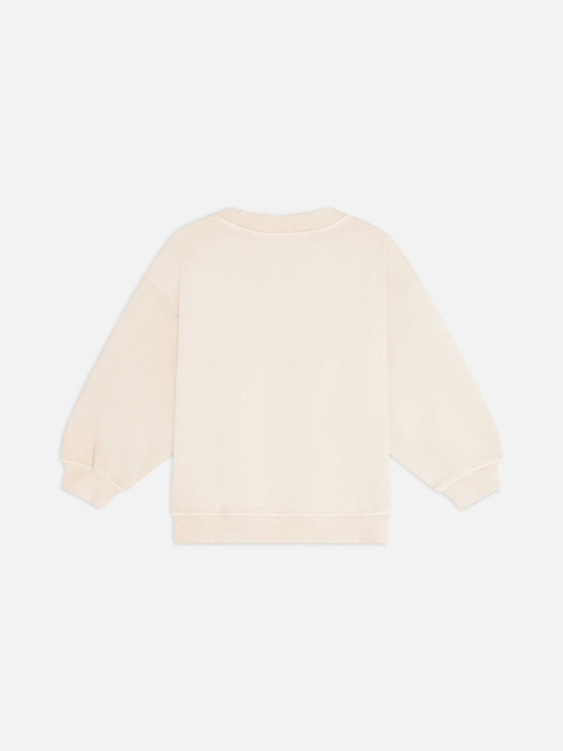 Mini Organic Fleece Crew Neck Sweatshirt-Kids-MATE the Label-BONE-0/6m-MATE the Label