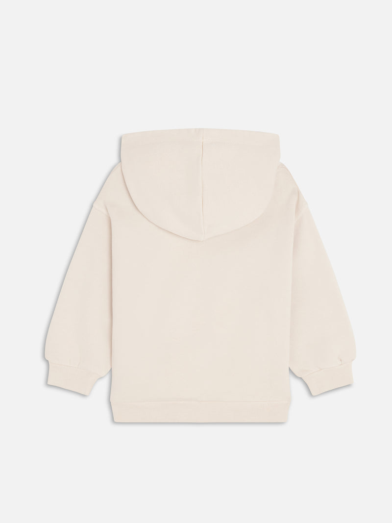 Mini Organic Fleece Hoodie-Sweatshirts-MATE the Label-BONE-0/6m-MATE the Label