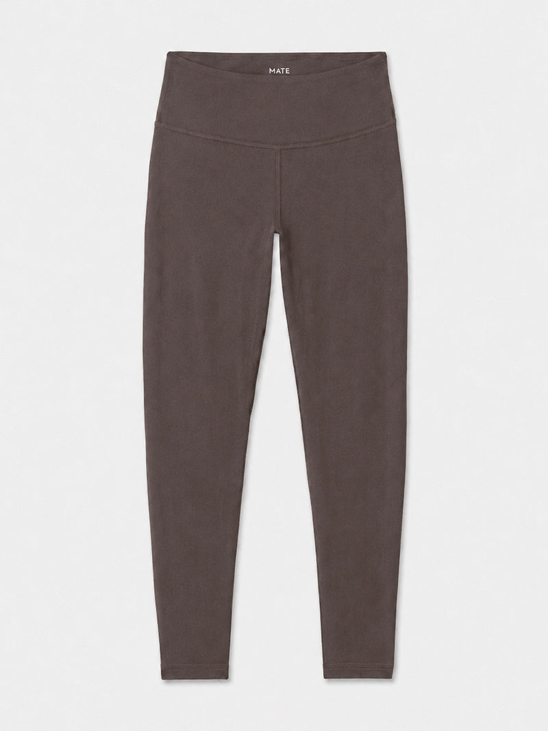 Organic stretch midi legging in Mocha brown – MATE the Label