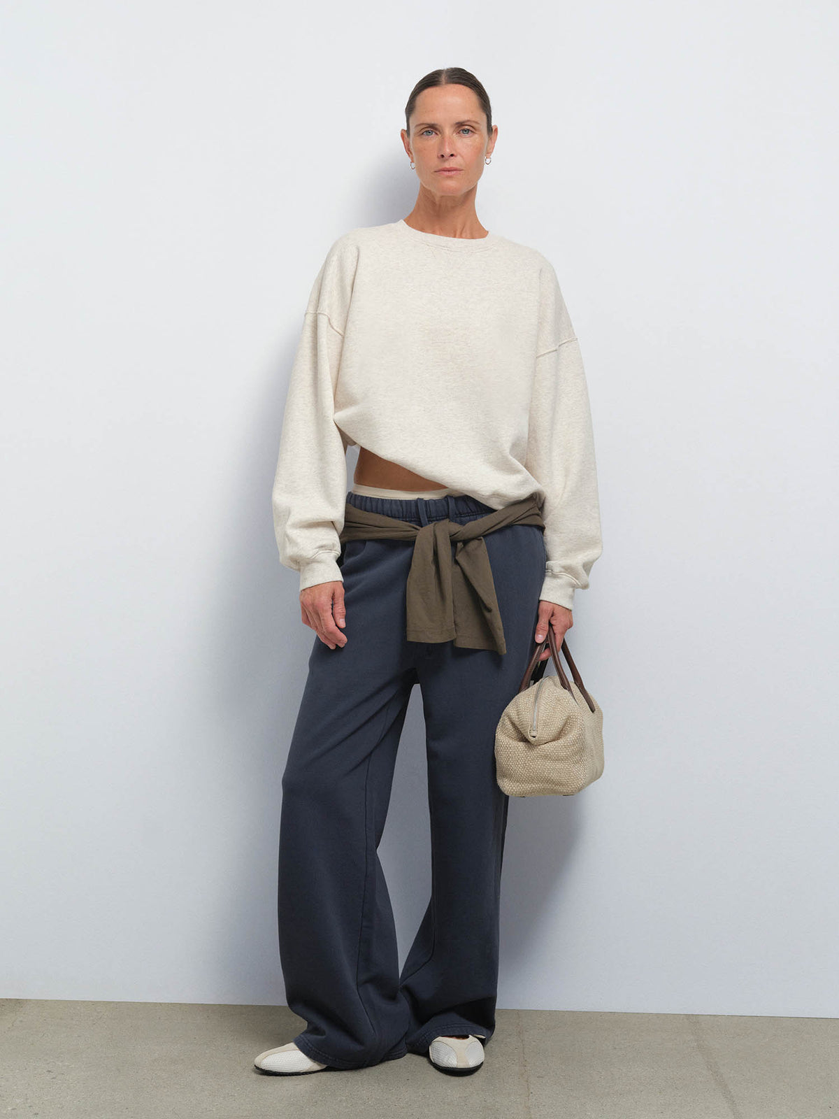 Organic Fleece Relaxed Crewneck Sweatshirt