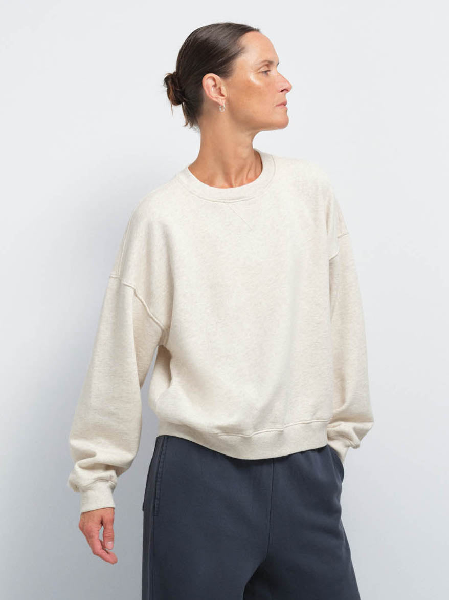 Organic Fleece Relaxed Crewneck Sweatshirt