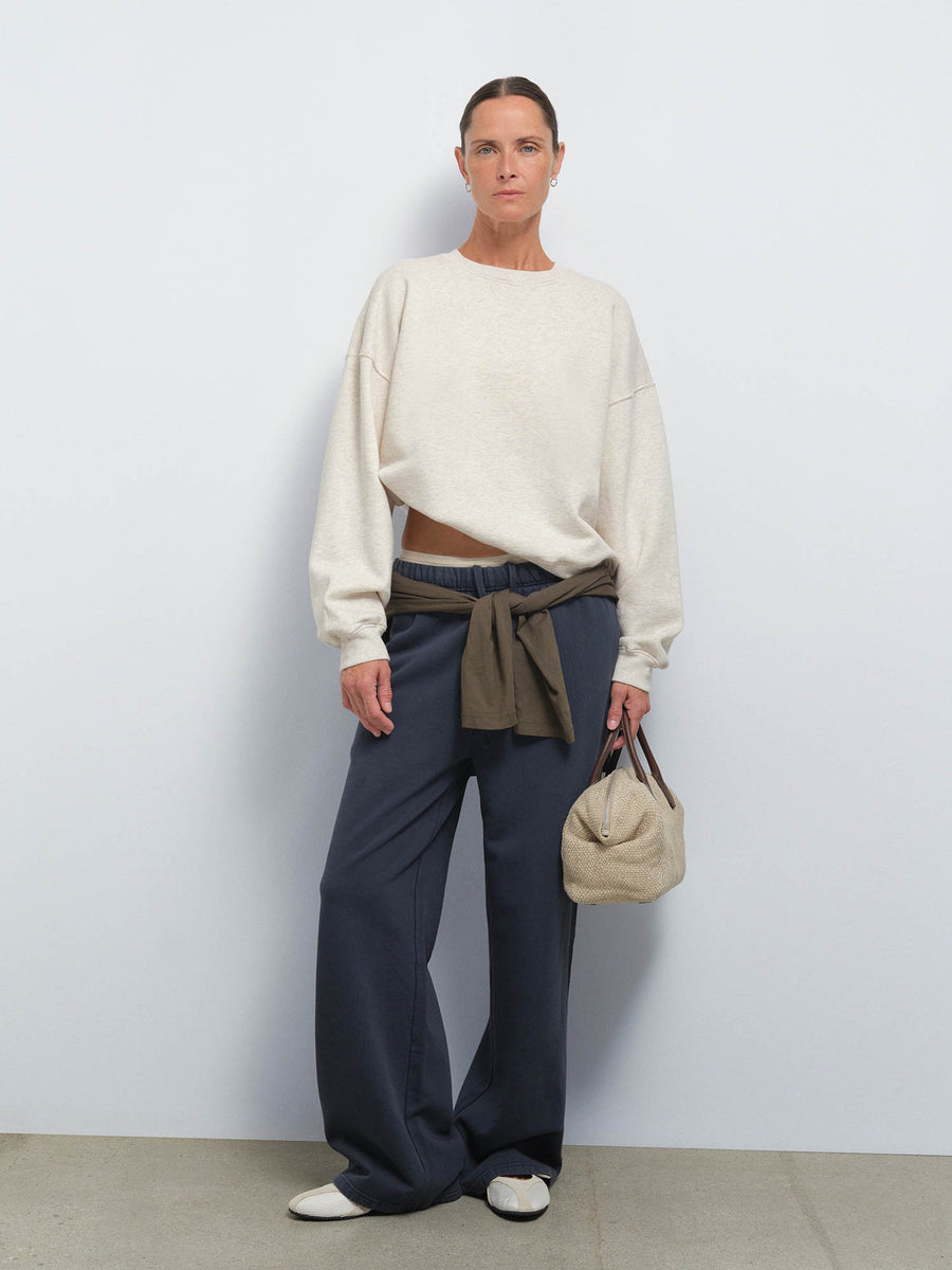 Organic Fleece Straight Leg Sweatpant